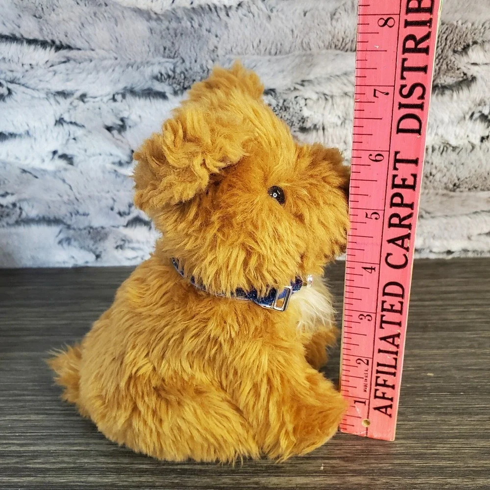Doll Pet Shaggy‎ Brown Plush Dog 6.5